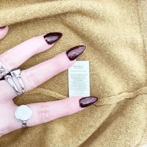 Express Turtleneck Sweater Women's Size M Light Brown Wool Acrylic Cozy Pullover - Picture 4 of 4